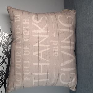 Fall Harvest Pillow Toss Throw Bed Accent Thanksgiving Autumn Blessed Thanks